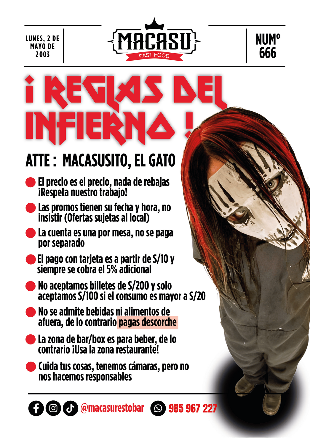 Reglas de Macasu